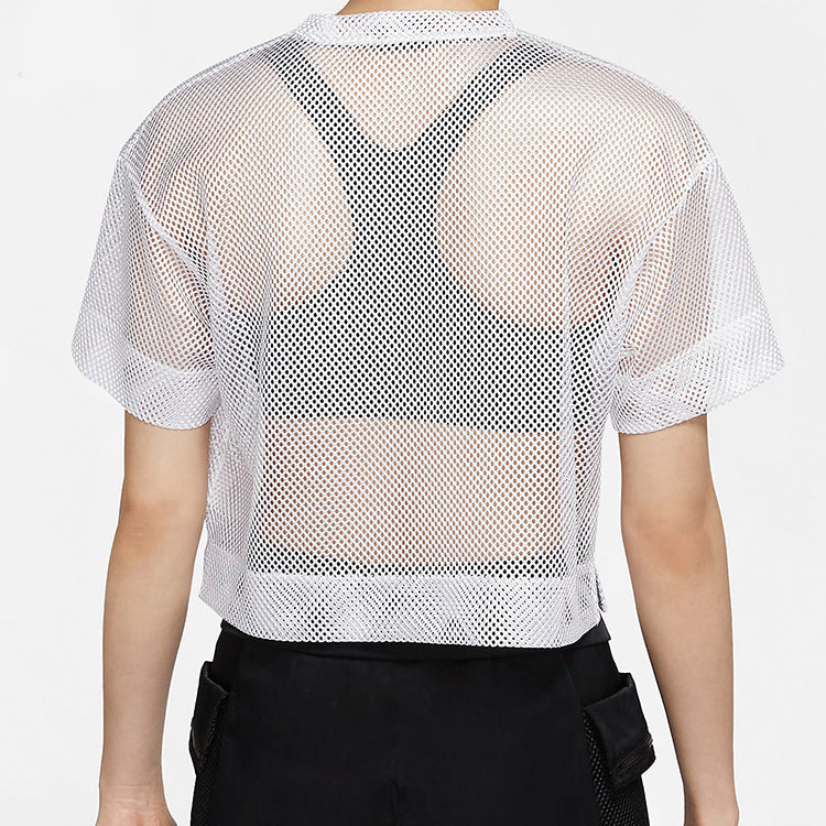 (WMNS) Air Jordan Sports Stylish Mesh Short Sleeve White CZ1892-100