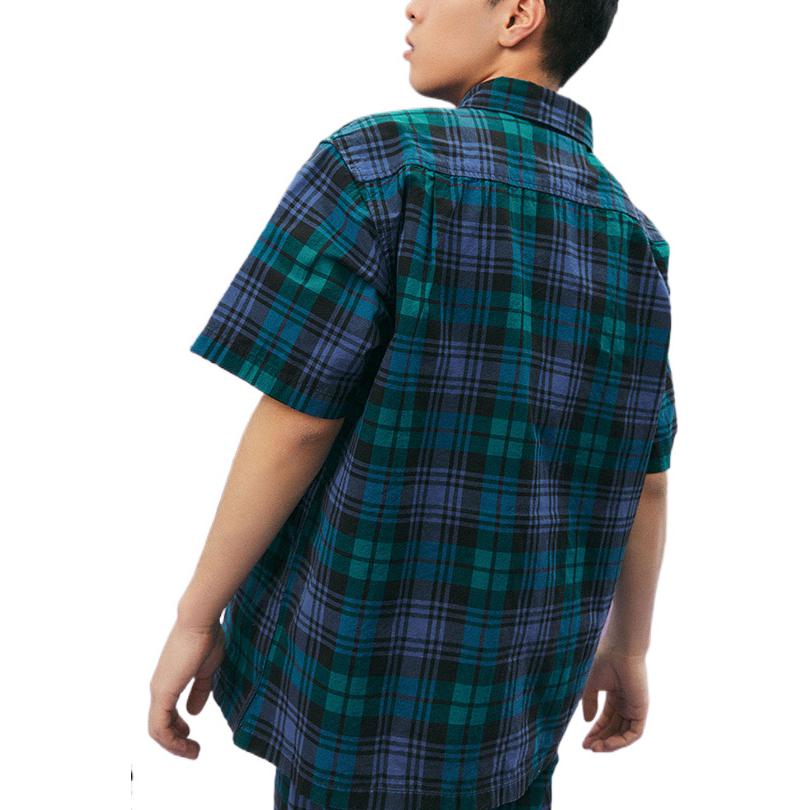 Vans Anaheim Woven Shirt 'Blue Green' VN0A7SFCY61
