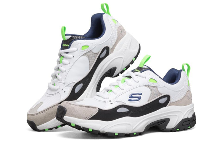 (WMNS) Skechers Stamina Sports Shoes White/Black/Green 88888383-WNVL
