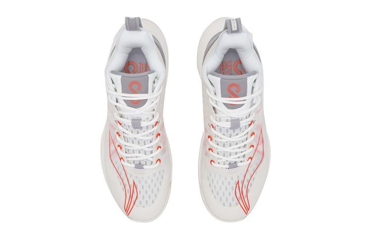 Li-Ning Sonic 8 Low 'White Red' ABAQ035-1