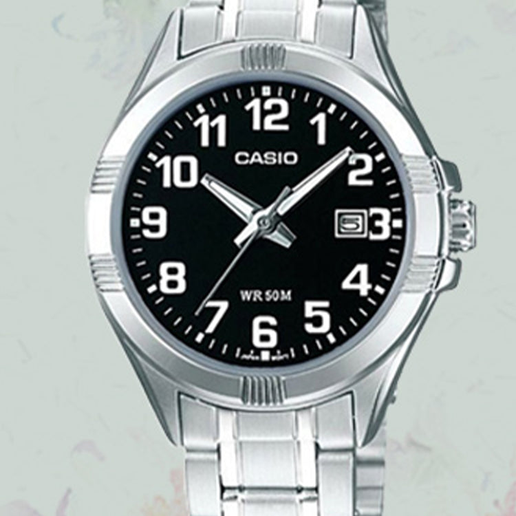 CASIO Quartz Waterproof Black Analog LTP-1308D-1BVDF