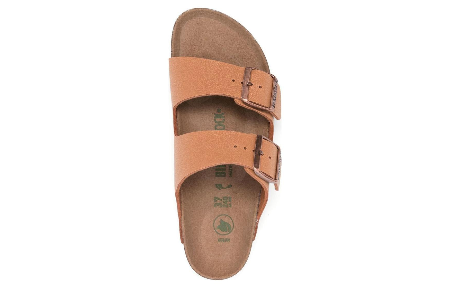 Birkenstock Arizona Vegan Birko-Flor Birkibuc Sandals 'Pecan' 1025006