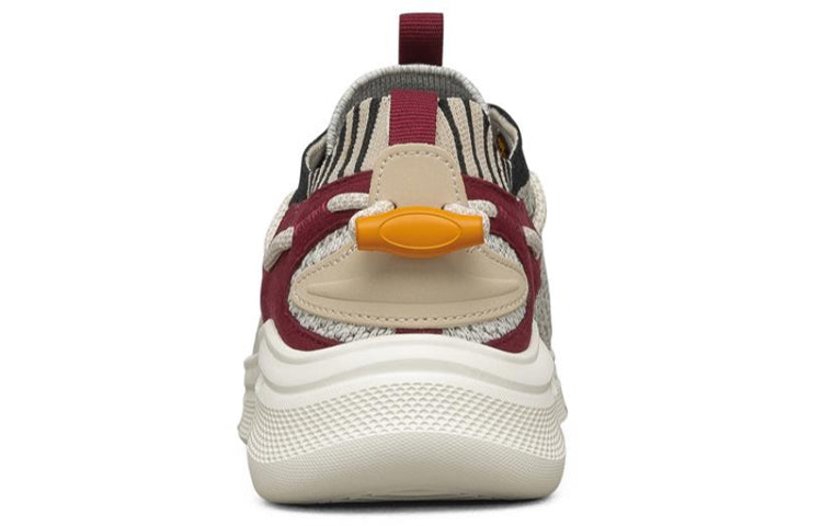 (WMNS) Skechers Bobs B Flex Sports Shoes Grey/White/Red 117115-GRY