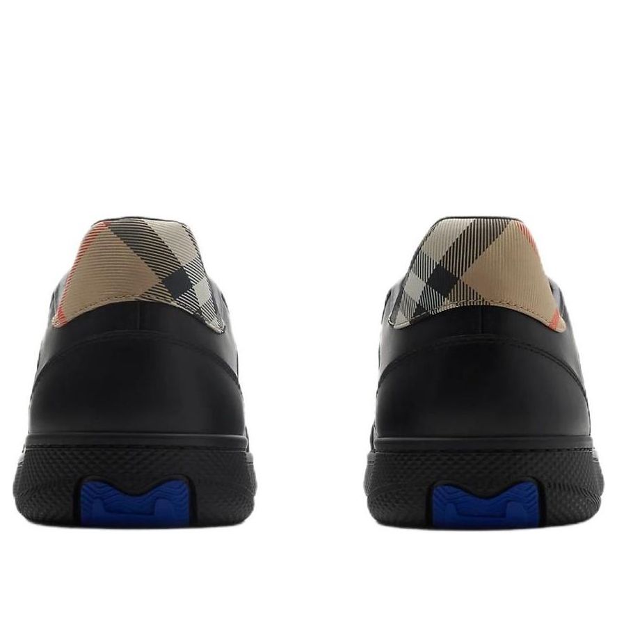 Burberry 26 Leather and Check Terrace Sneakers 'Black Sand' 81086501