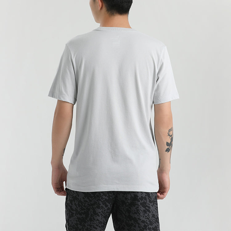 Nike Casual Sports Round Neck Running Short Sleeve Gray CU8522-097