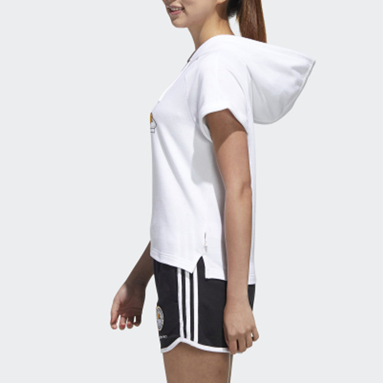 (WMNS) adidas neo x Gudetama Hooded Tee White GL7233