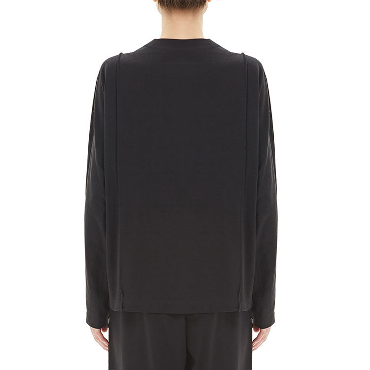(WMNS) Y-3 Casual Solid Color Round Neck raglan sleeve Long Sleeves Black GK4475