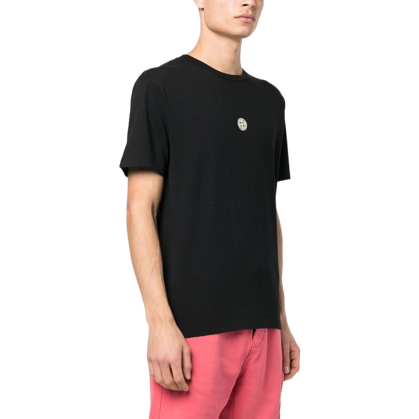 STONE ISLAND Plain Logo T-shirt 'Black' 78152NS87-V0029