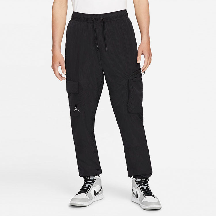 Men's Air Jordan SS22 23 Engineered Woven Casual Long Pants/Trousers Black DJ0237-010
