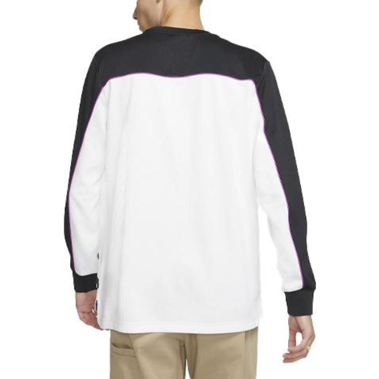 Nike SB Skateboard Dri-FIT Long-Sleeve Skate Top 'Black White Vivid Purple' BV1027-010