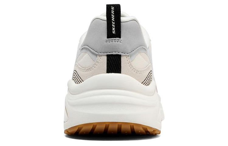 (WMNS) Skechers D'lites Wave Sneakers 'Beige White Blue' 149389-NTBK