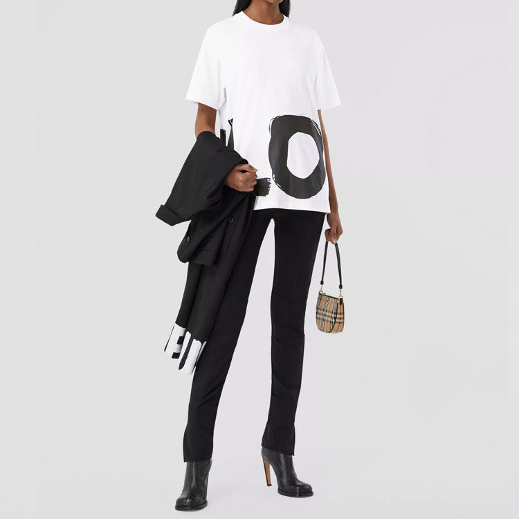 Burberry Love Print Cotton Loose For White 80373031