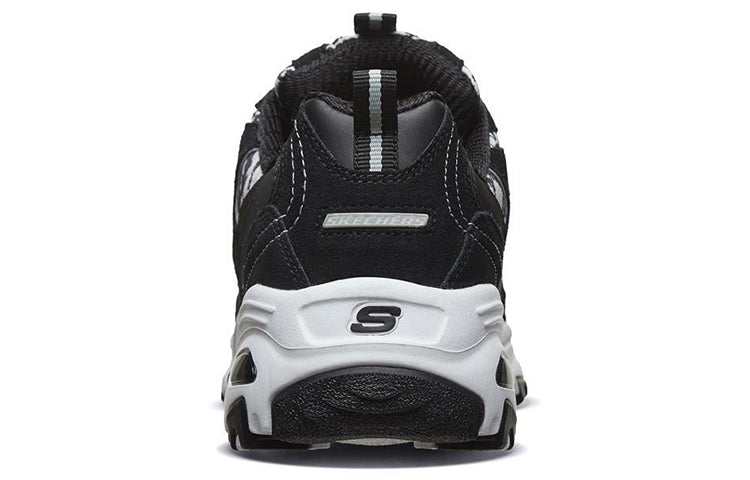 (WMNS) Skechers D'Lites 1.0 Running Shoes Black/White 99999825-BLK