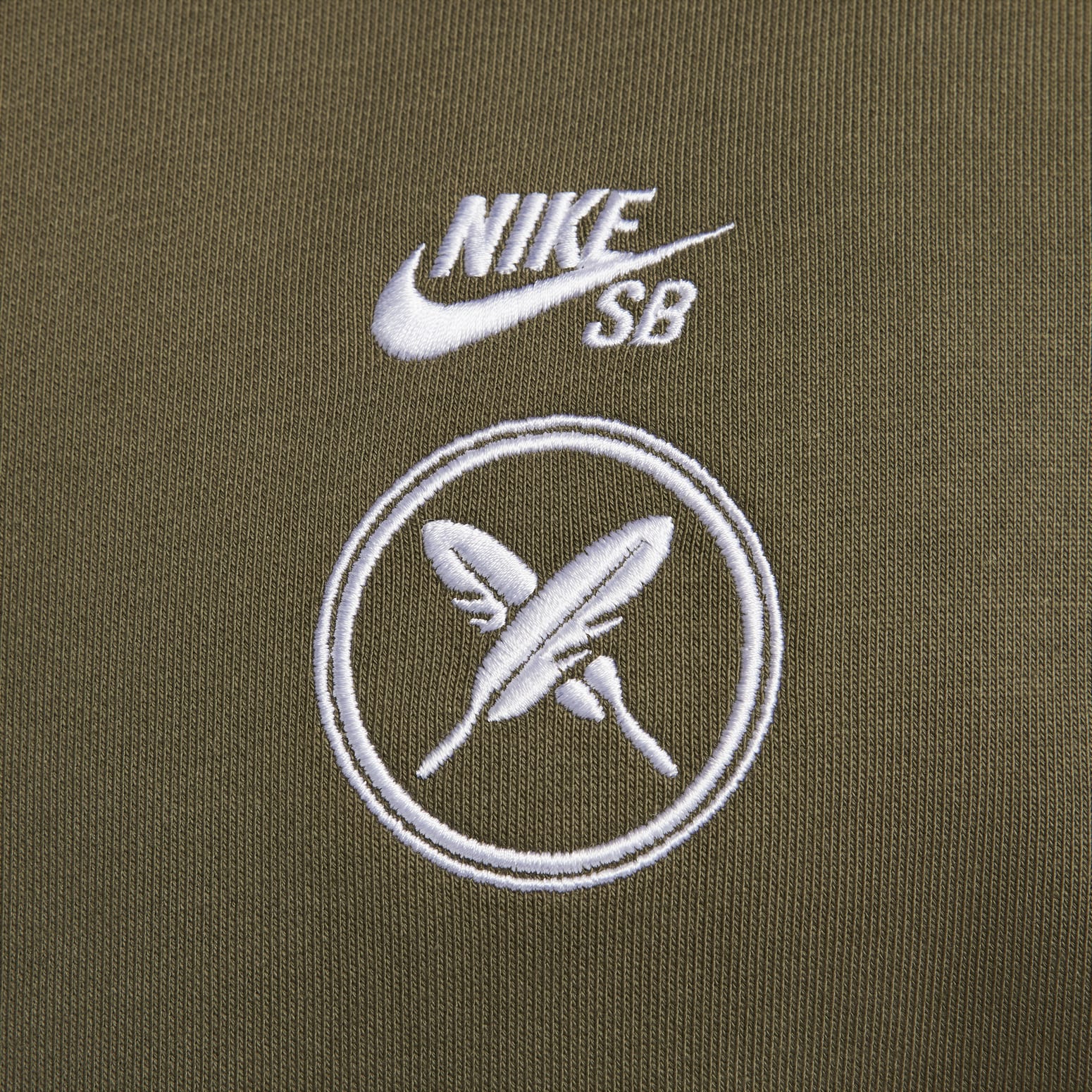 Nike SB x Yuto Graphic Fleece Pullover Hoodie Asia Sizing 'Medium Olive' FN0552-222