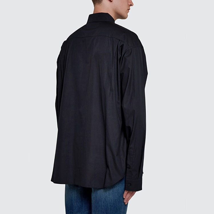 Balenciaga Dry Cleaning Shirt Large Fit 'Black' 664626TEM161000