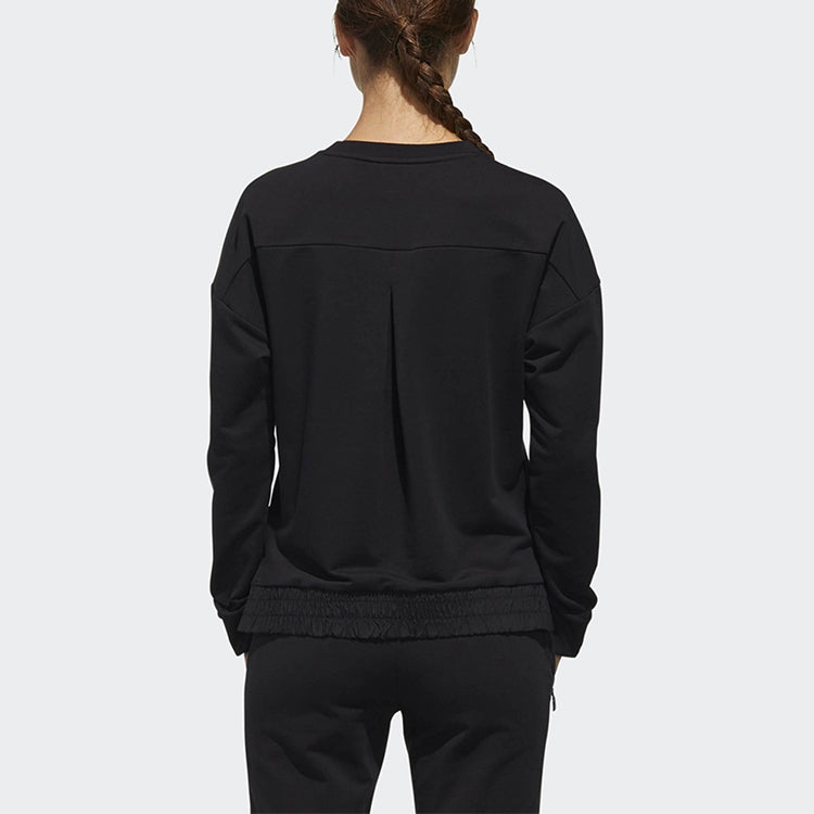 (WMNS) adidas Sports Round-neck Sweatshirt Black EA3105