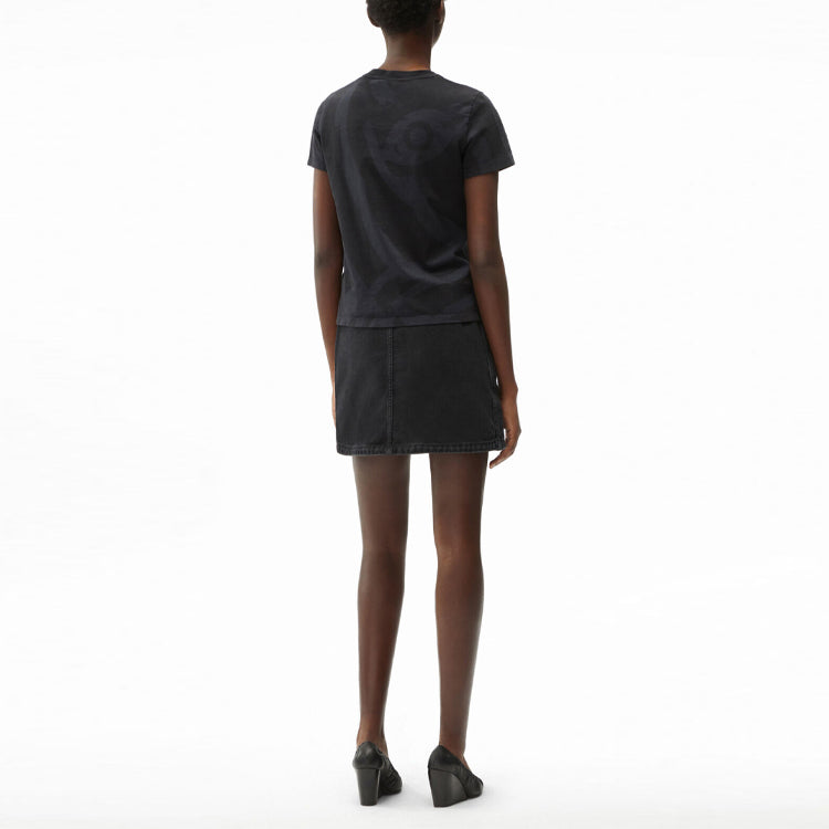 KENZO SS21 Printing Tiger Head Short Sleeve Black FB52TS8404SG-99