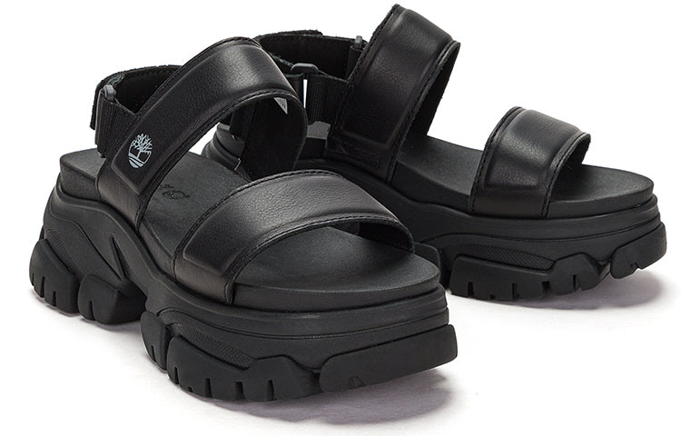 (WMNS) Timberland Adley Way Backstrap Sandals 'Black' A5URZW