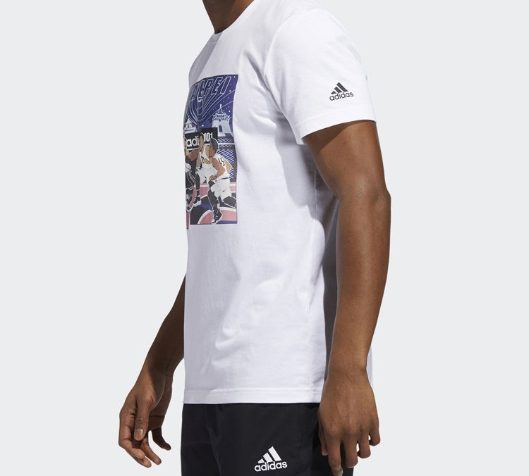 adidas Basketball City Short Sleeve White GE1065