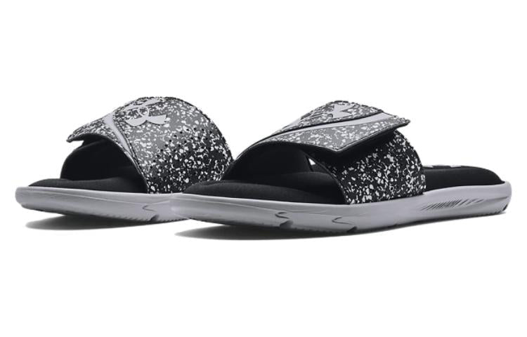 Under Armour Ignite 6 Graphic Strap Slide 'Black Mod Grey' 3024450-007