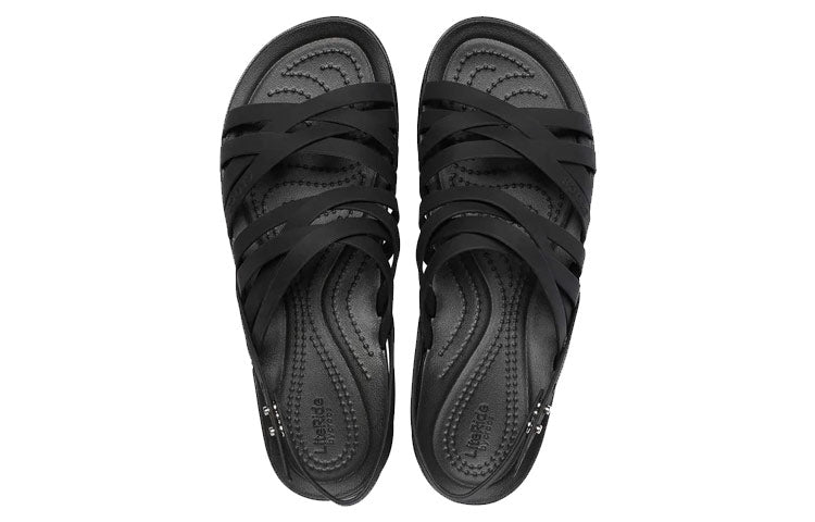 (WMNS) Crocs Brooklyn Strappy Black Sandals 206751-001