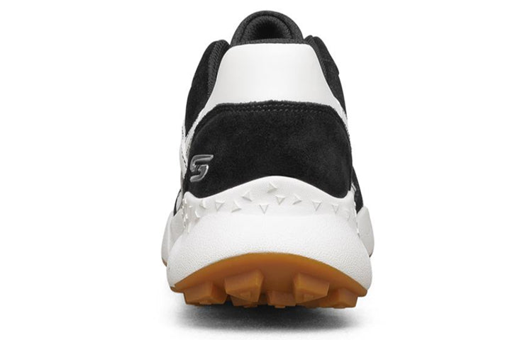 (WMNS) Skechers Bobs Gosan Sneakers Black/White/Brown 117139-BLK