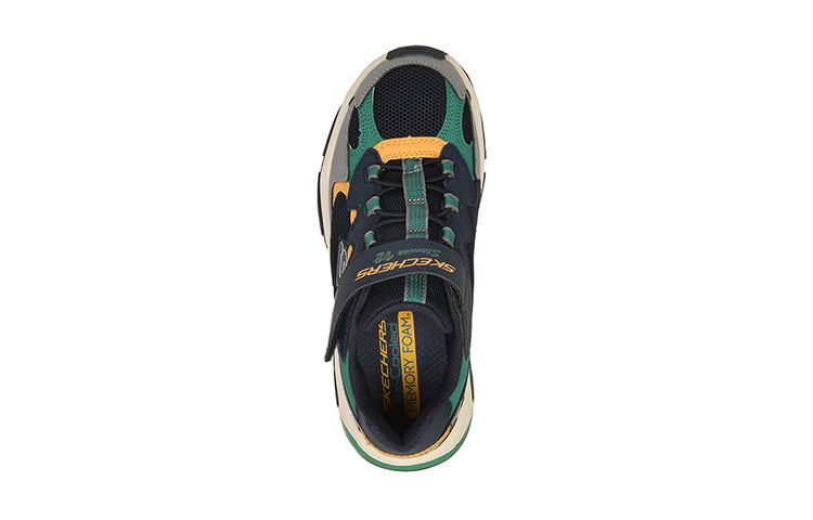 (GS) Skechers DLITES 'Navy Green Orange' 405209L-NVMT