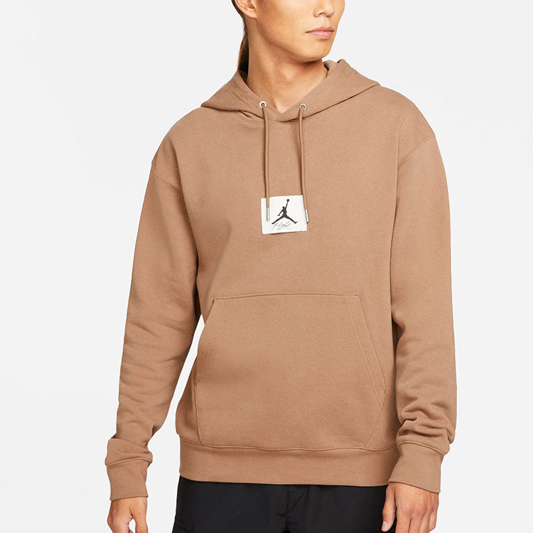 Air Jordan Statement Logo Printing Casual Sports Autumn Hoodie 'Brown' DA9817-256