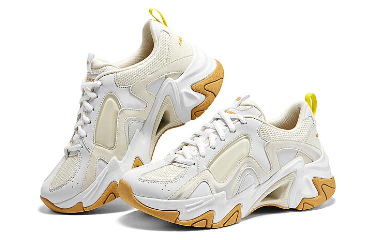 (WMNS) Skechers Stamina V3 'White Yellow' 896151-WYL