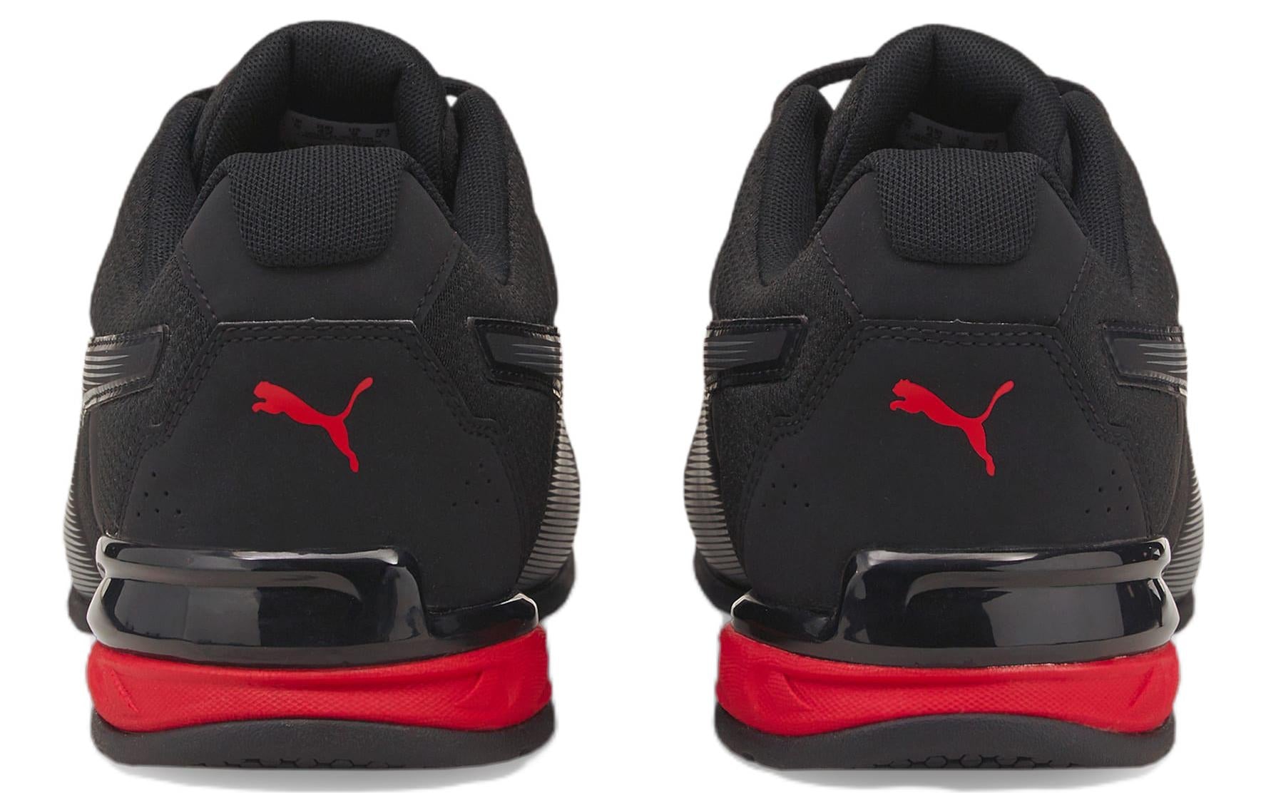 PUMA Tazon 7 Low Tops Black Red 195208-07