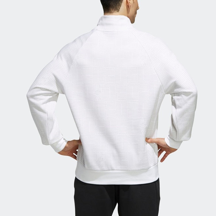 adidas Wj Crew Story Sports Stand Collar Pullover White FJ0203
