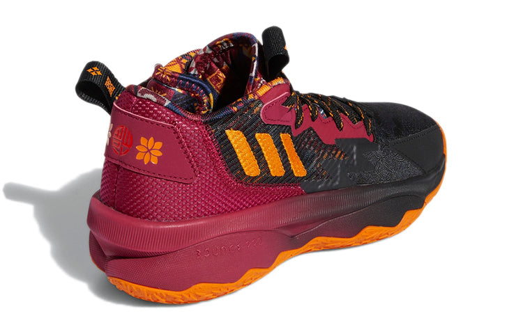 (GS) adidas Dame 8 J Black Red GW3862