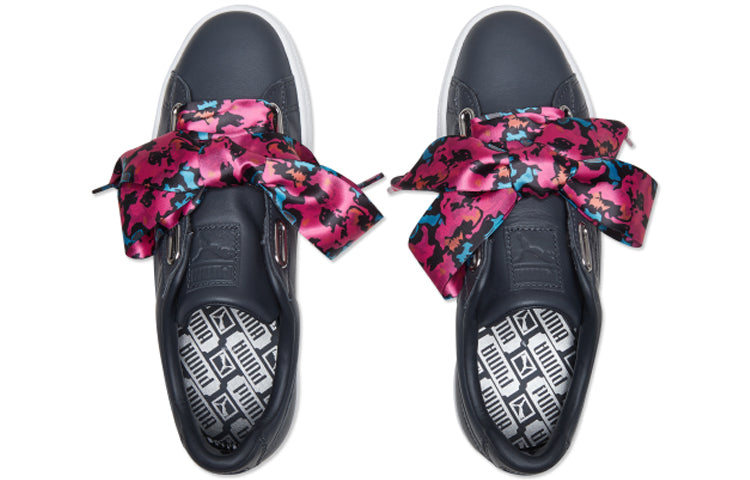 (WMNS) PUMA Basket Heart Wonderland 'Black Pink' 369646-01