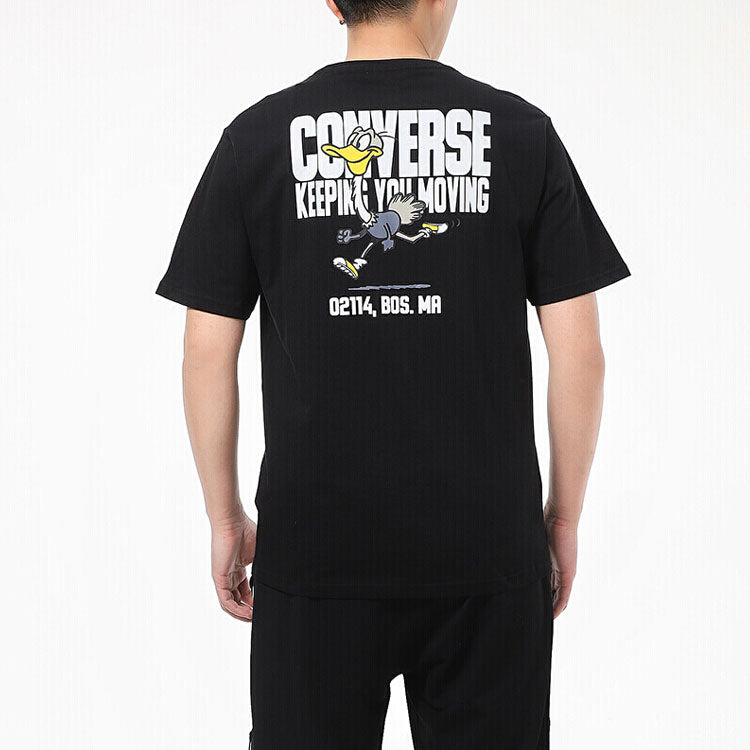 Converse Keep Moving Short Sleeve T-Shirt Asia Sizing 'Black' 10021124-A01