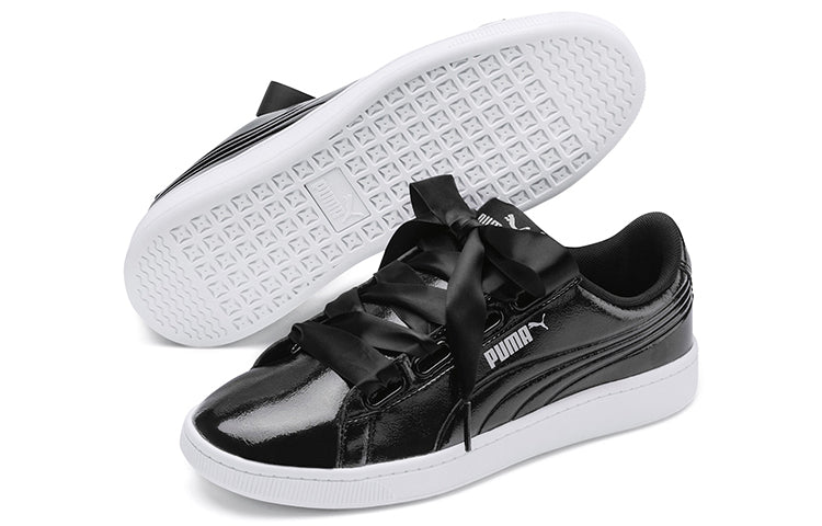 (WMNS) PUMA Vikky v2 Ribbon 'Black Silver' 369727-01