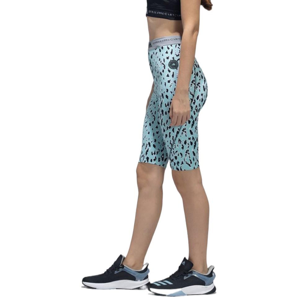 (WMNS) adidas by Stella McCartney TruePurpose Short Cycling Tights Asia Sizing 'Teal Black' HB6077