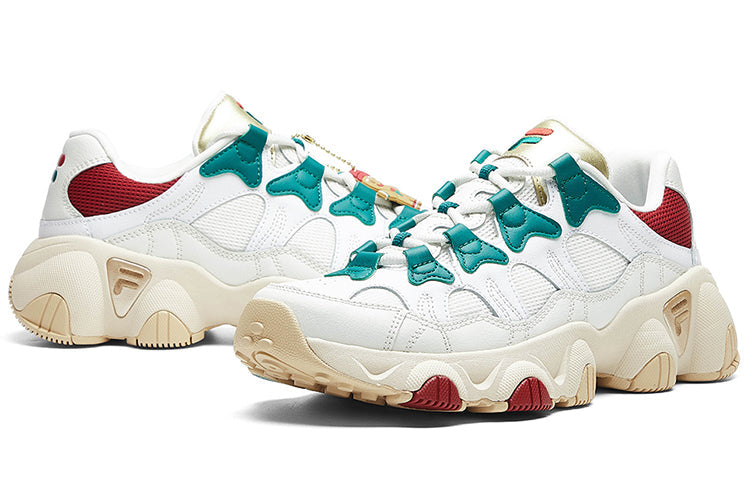(WMNS) FILA Jagger Retro Running Shoes Ginger Man White/Brown F12W011412FWL