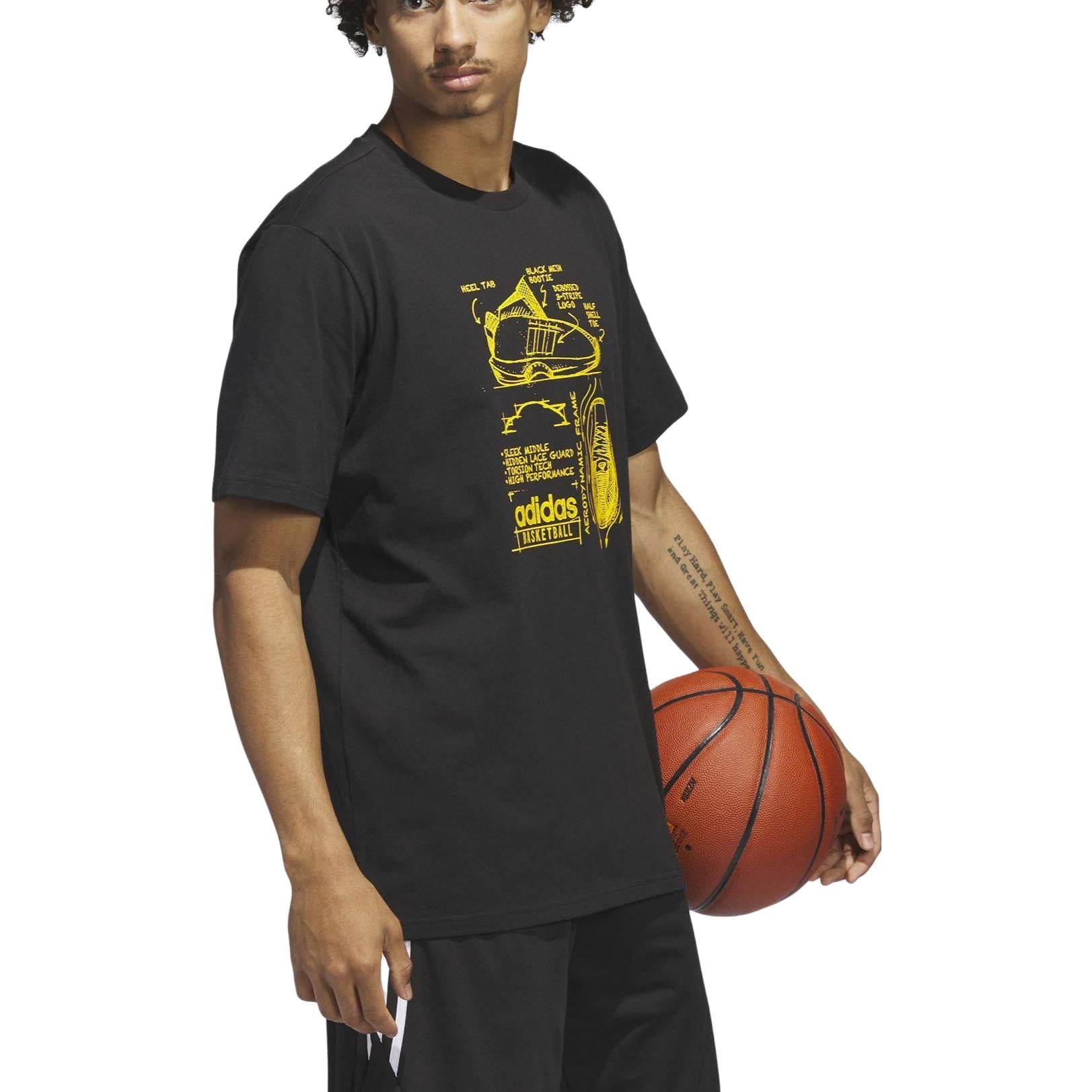 adidas FTW Link 3 T-Shirt 'Black Yellow' IA3265