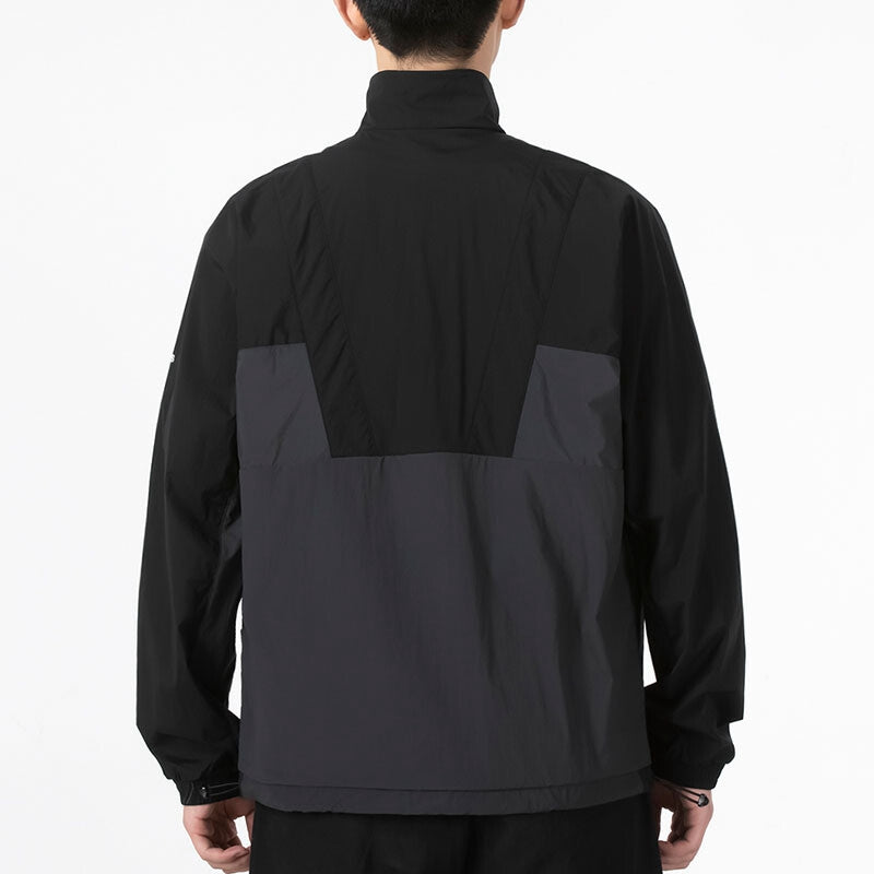 Men's adidas Colorblock Logo Big Pocket Jacket Autumn Black HE9929