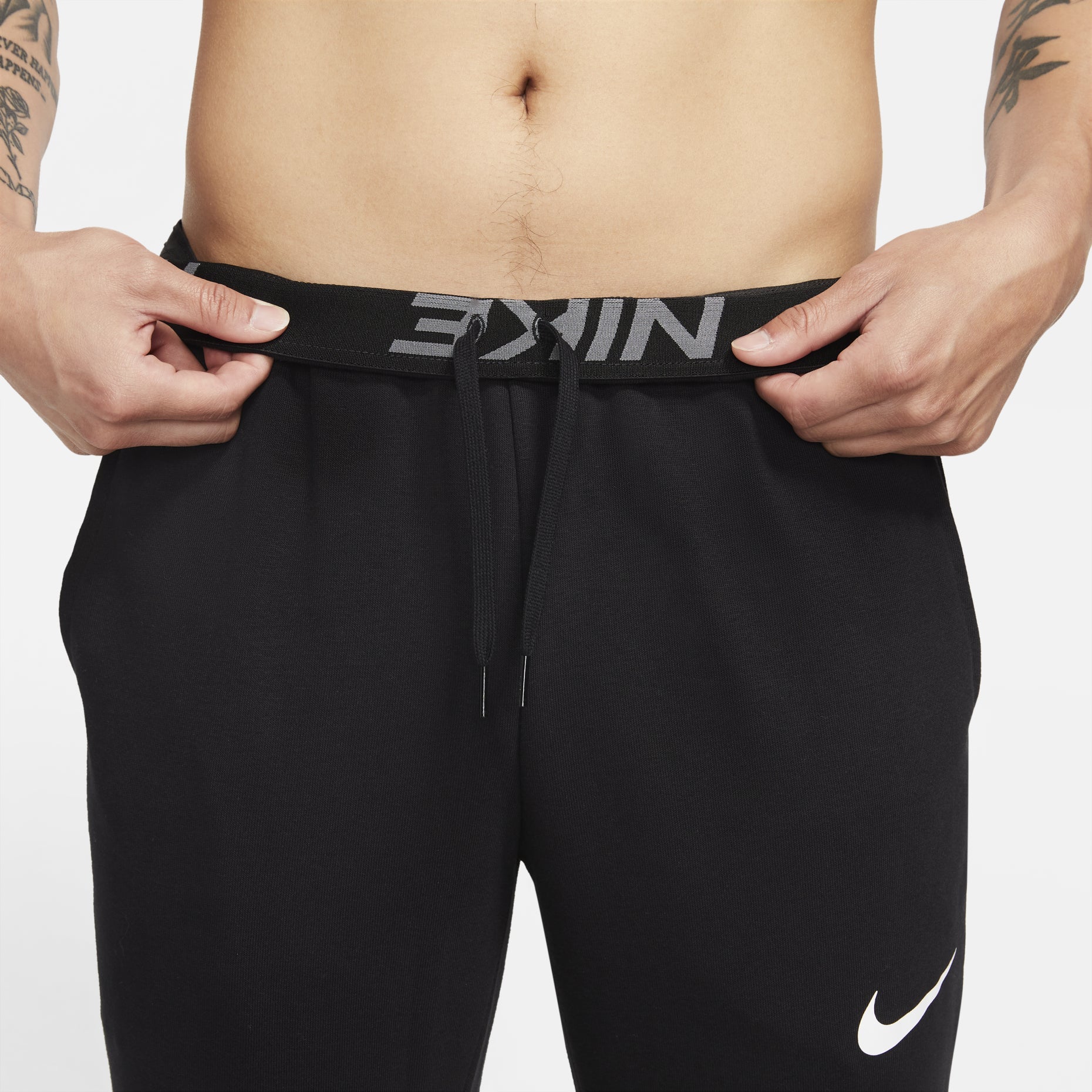 Men's Nike Dri-fit Solid Color Casual Training Sports Pants/Trousers/Joggers Black CZ6380-010