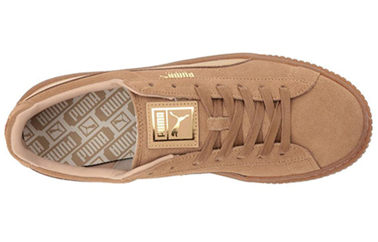 (WMNS) PUMA Suede Platform 'Brown' 363559-03