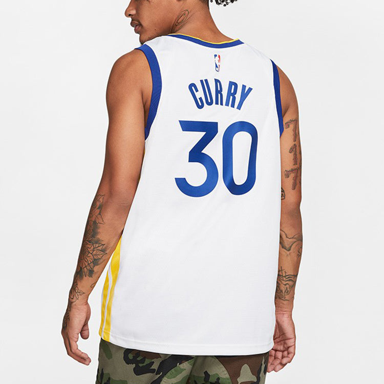 Nike NBA Swingman Jersey 30 golden state warriors stephen curry White AV4945-101