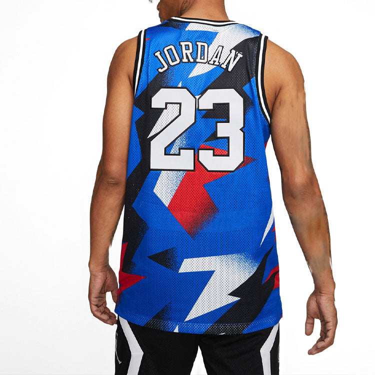Air Jordan Paris Saint-Germain Contrasting Colors Sports Basketball Vest Blue BQ8356-480