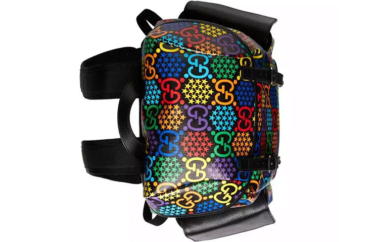 Gucci Series GG Pattern Printing Canvas backpack Black 598140-HPUCN-1058