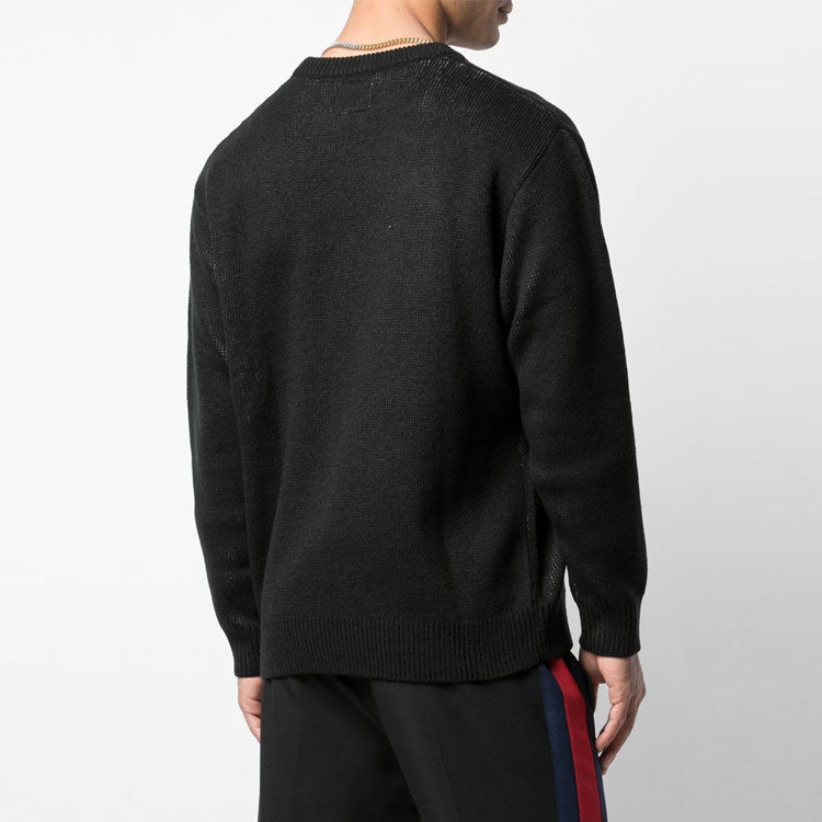 Supreme SS19 x Nike Swoosh Sweater Crossover Logo Printing Unisex Black SUP-SS19-10135