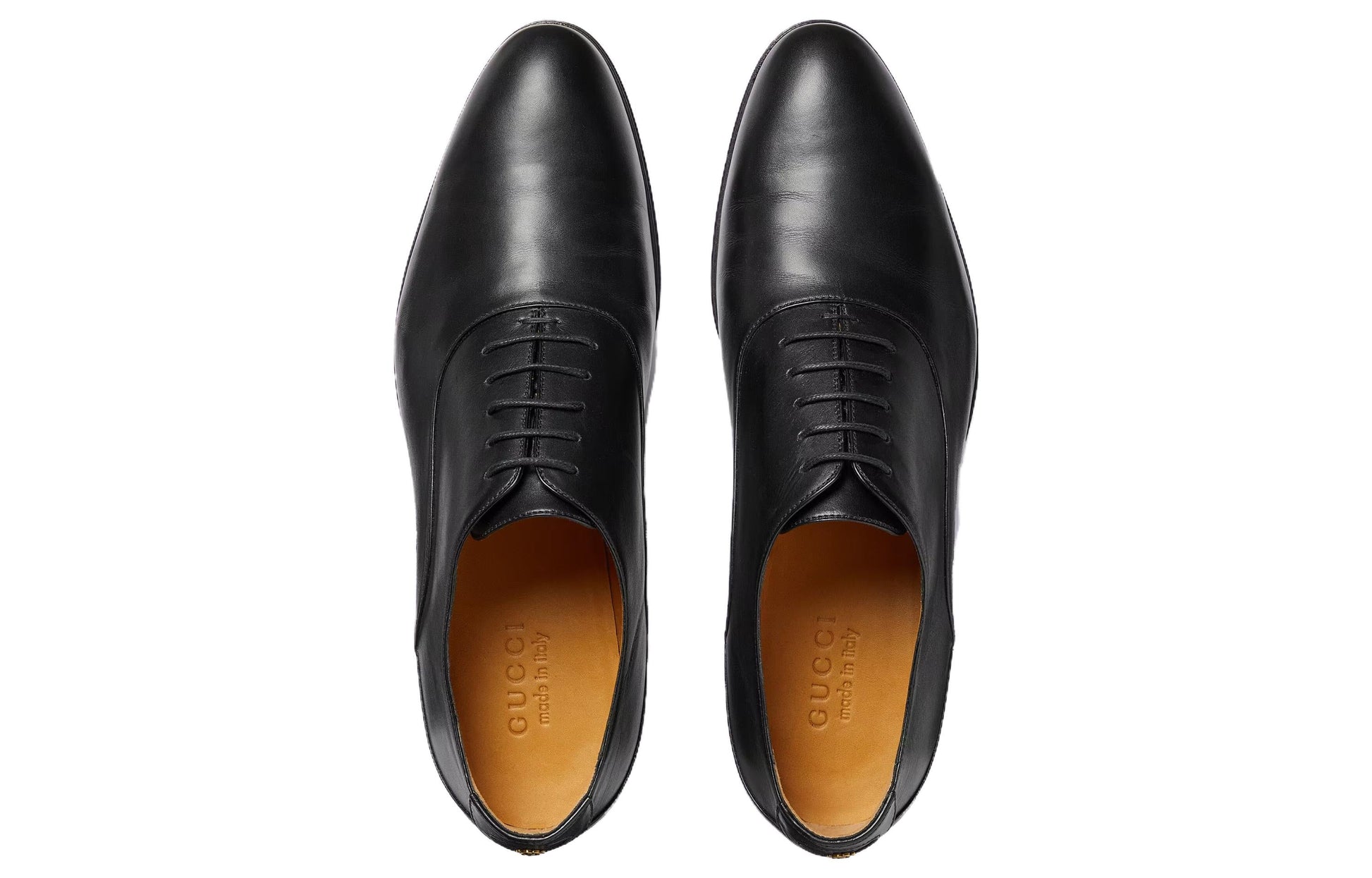 Gucci lace-up shoe with Double G 'Black Leather' 719741-06F00-1000