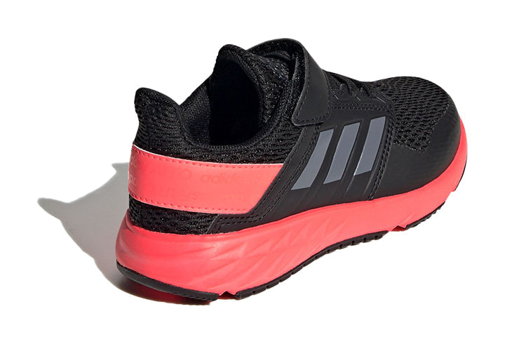 (GS) adidas Fortafaito Top Strap 'Black Red' FW7287