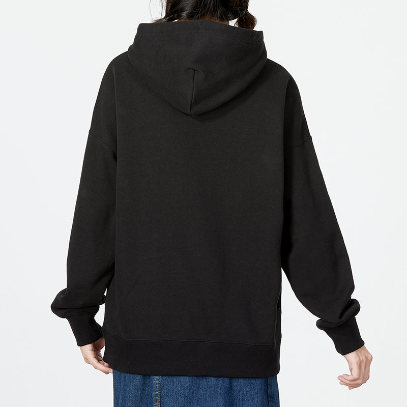 (WMNS) PUMA Oversized Graphic Hoodie 'Black' 537633-51