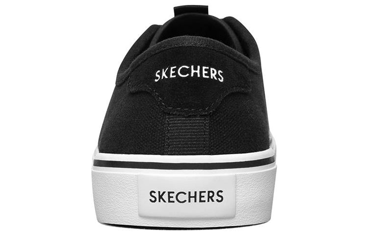 (WMNS) Skechers V'Lites Low-Top Sneakers Black/White 66666261-BKW