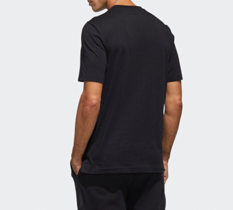 adidas Series Athleisure Casual Sports Short Sleeve Black GL8191
